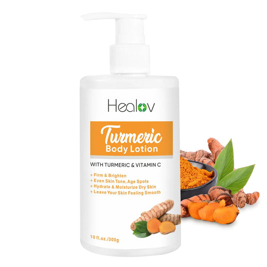 Turmeric Lotion for Dark Spots – Natural Turmeric Skin Brightening Cream for Face & Body – Turmeric Face Cream to Cleanse Skin Fight Acne Even Tone Clear Scars Sun Damage & Hyperpigmentation